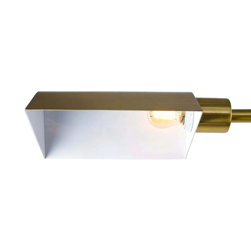 Minimalist Floor Lamp, Slim Standing Light with Neutral Shade for Contemporary Living Room & Bedroom Ambience 110~120V Elara Floor Lamp Gold outer and White inner Default -DTYStore