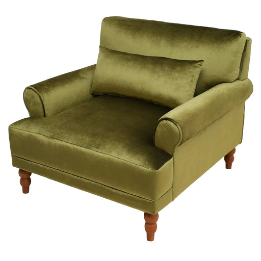 Mirod Elegant Circular Armrests, Ergonomic Lumbar Support, Vintage Roman Column Legs, Luxurious Large Size, Enhances Living Room Aesthetics, for Living room,Bedroom and study Default -DTYStore