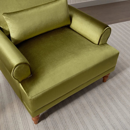 Mirod Elegant Circular Armrests, Ergonomic Lumbar Support, Vintage Roman Column Legs, Luxurious Large Size, Enhances Living Room Aesthetics, for Living room,Bedroom and study Default -DTYStore