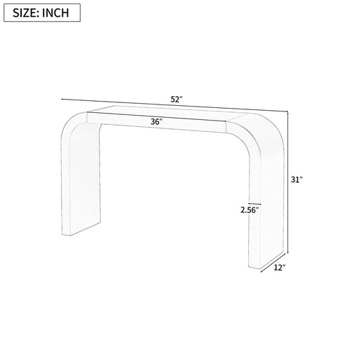Mirod Modern Minimalist Console Table,Elegant and Versatile Design,Perfect for Living Room, Hallway, and Bedroom,Sturdy and Stable Frame Default -DTYStore
