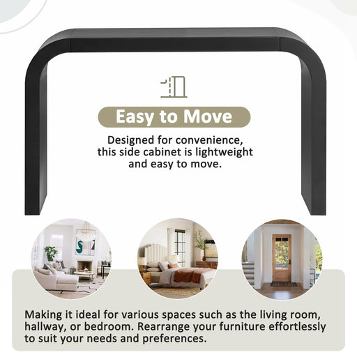 Mirod Modern Minimalist Console Table,Elegant and Versatile Design,Perfect for Living Room, Hallway, and Bedroom,Sturdy and Stable Frame Default -DTYStore