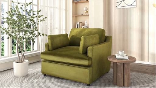 Mirod Oversized Accent Chair - Comfortable Armrest Cushions, Versatile Neutral Style, Elegant Design, Durable Frame Default -DTYStore