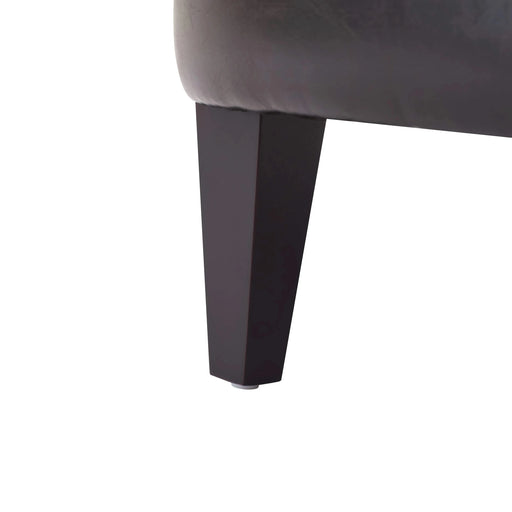 Mirod Vintage-Inspired Upholstered Lounge Chair with Nailhead Trim ,Solid Wood Legs for Stability and Elegant Curved Backrest for Comfort,Versatile for Living Room, Bedroom, and Office Default -DTYStore