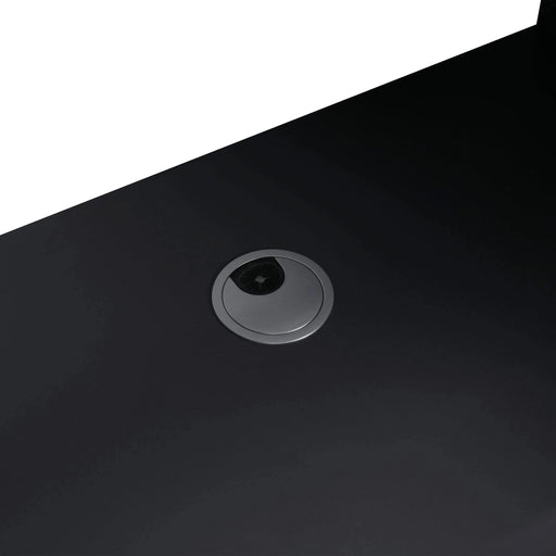 Modern 24' Freestanding Bathroom Vanity with Soft-Close Cabinet Doors in White Plywood, Excluding Sink Default -DTYStore