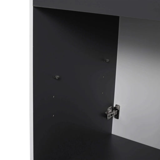 Modern 24' Freestanding Bathroom Vanity with Soft-Close Cabinet Doors in White Plywood, Excluding Sink Default -DTYStore