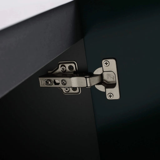 Modern 24 Inch Freestanding Bathroom Vanity with 2 Soft-Close Cabinet Doors in Dark Green Plywood - Excluding Sink Default -DTYStore