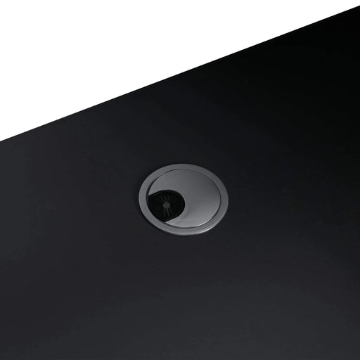 Modern 24 Inch Freestanding Bathroom Vanity with 2 Soft-Close Cabinet Doors in Dark Green Plywood - Excluding Sink Default -DTYStore