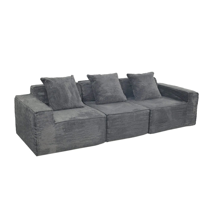 Modern 3-Seater Convertible Modular Sectional Sofa Set Popular Compression Sofa Default -DTYStore