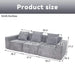Modern 3-Seater Convertible Modular Sectional Sofa Set Popular Compression Sofa Default -DTYStore