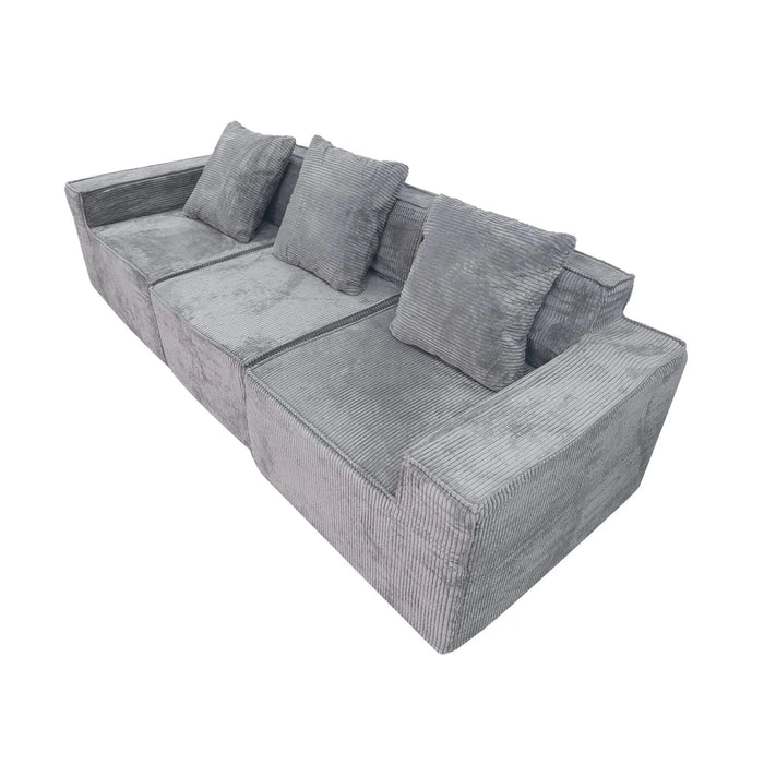 Modern 3-Seater Convertible Modular Sectional Sofa Set Popular Compression Sofa Default -DTYStore