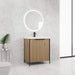 Modern 30' Freestanding Bathroom Vanity with Resin Sink & Soft-Close Cabinet Doors in Light Coffee Plywood Default -DTYStore