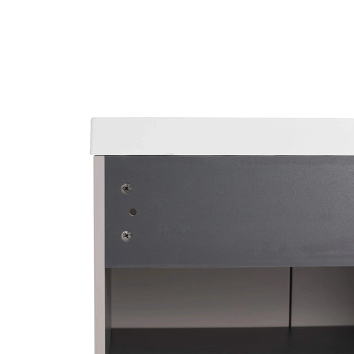 Modern 30' Freestanding Bathroom Vanity with Soft-Close Cabinet Doors in Khaki Plywood, Excluding Sink Default -DTYStore