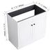 Modern 36' Freestanding Bathroom Vanity with Soft-Close Cabinet Doors in White Plywood, Excluding Sink Default -DTYStore