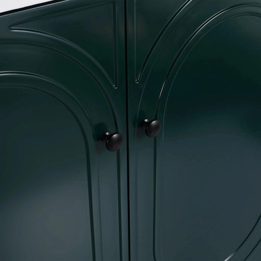 Modern 36 Inch Freestanding Bathroom Vanity with 2 Soft-Close Cabinet Doors in Dark Green Plywood -Excluding Sink Default -DTYStore