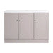 Modern 48' Freestanding Bathroom Vanity with White Resin Sink & Soft-Close Cabinet Doors in Khaki Plywood Default -DTYStore