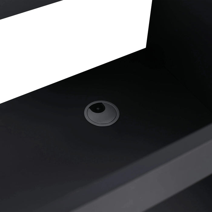 Modern 48 Inch Freestanding Bathroom Vanity with Soft-Close Cabinet Doors in White Plywood,Excluding Sink Default -DTYStore