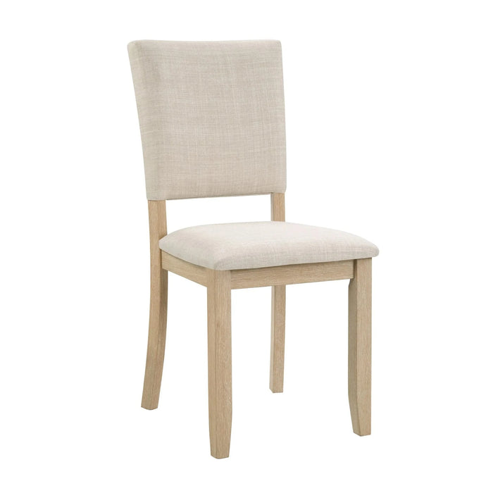 Modern 4 Person Dining Table Set with 4 Chairs, Dining Table Set for 4 People, 5-piece Wooden Dining Table Set for Living Room, Kitchen and Dining Room, Liaght Oak + Beige Default -DTYStore