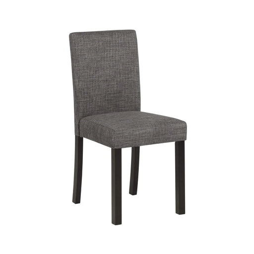 Modern 5-Piece Dining Table Set with 4 Chairs for Kitchen or Dining Room – Light Grey & Black Two-Tone Default -DTYStore