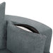 Modern Accent Swivel Barrel Chair with Removable Pillows, Grey Chenille, 56.3x56.3x35.5 in Default -DTYStore