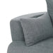 Modern Accent Swivel Barrel Chair with Removable Pillows, Grey Chenille, 56.3x56.3x35.5 in Default -DTYStore
