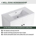 Modern Bathroom Vanity with White Resin Sink & Soft-Close Cabinet Doors, Durable Plywood, 36 Inch Default -DTYStore