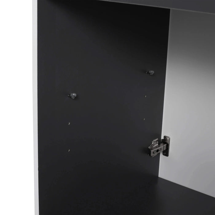 Modern Bathroom Vanity with White Resin Sink & Soft-Close Cabinet Doors, Durable Plywood, 36 Inch Default -DTYStore