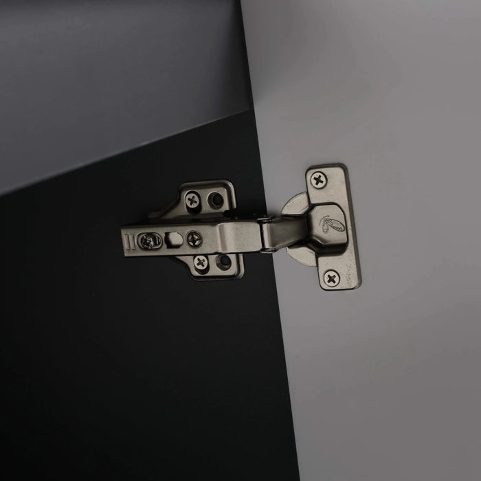 Modern Bathroom Vanity with White Resin Sink & Soft-Close Cabinet Doors, Durable Plywood, 36 Inch Default -DTYStore