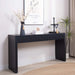 Modern Black Console Table with 4 Drawers – 59.2 Entryway Table with Storage Default -DTYStore