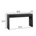 Modern Black Console Table with 4 Drawers – 59.2 Entryway Table with Storage Default -DTYStore