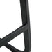 Modern Black PU Barstool Chair Set of 2 with Comfortable Footrest and Easy-to-Clean Faux Leather Default -DTYStore