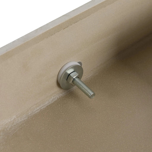 Modern Brown Ebony 60 Inch Wall-Mounted Bathroom Vanity with Resin Sink and Soft Close Drawer Default -DTYStore