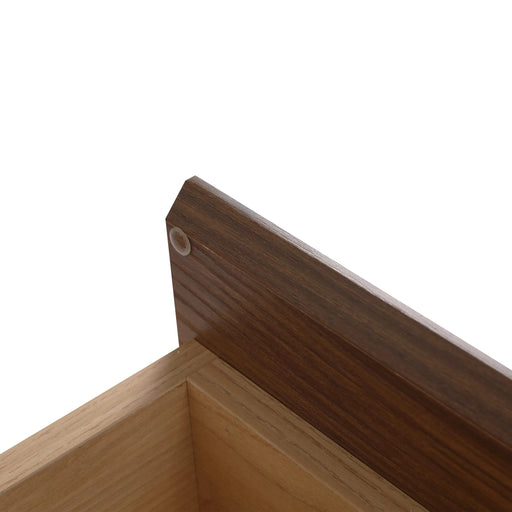 Modern Brown Ebony 60 Inch Wall-Mounted Bathroom Vanity with Resin Sink and Soft Close Drawer Default -DTYStore