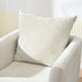 Modern Chenille Accent Chair, Upholstered Armchair for Living Room, Mid Century Fabric Lounge Chair w/Pillow, Comfortable Reading Chair with Wood Legs for Living Room, Bedroom, Reception Room (Beige) Default -DTYStore