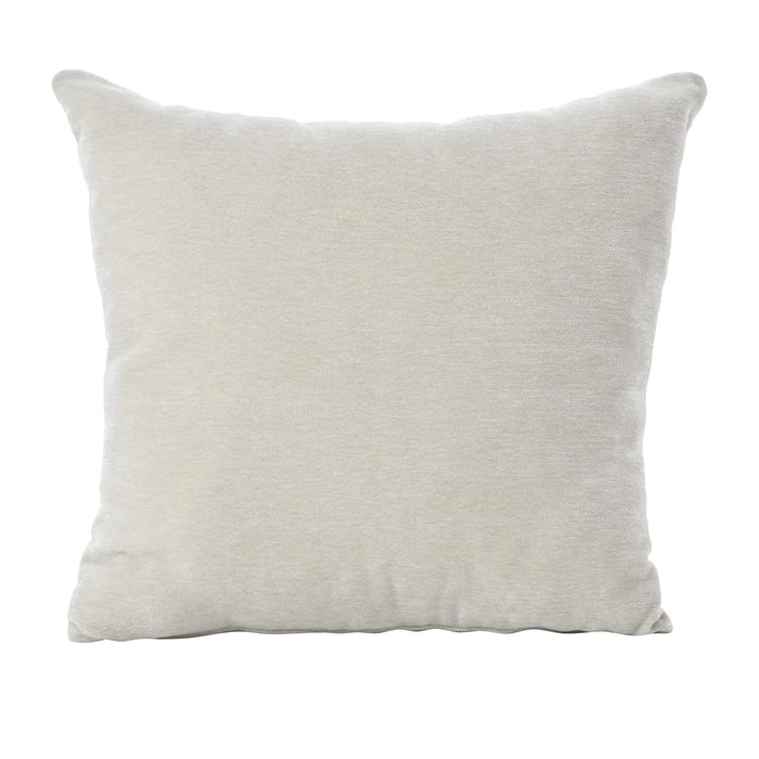 Modern Chenille Accent Chair, Upholstered Armchair for Living Room, Mid Century Fabric Lounge Chair w/Pillow, Comfortable Reading Chair with Wood Legs for Living Room, Bedroom, Reception Room (Beige) Default -DTYStore