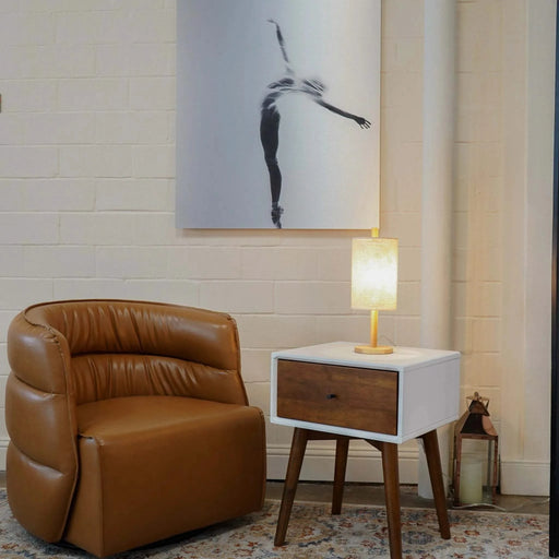 Modern Classic Desk Lamp Villa Living Room Bedroom Study Decorative Original Design European Wood Table Light, Arcana Table Lamp - Oak - Natural 110-120V Paper Rattan Weave Material Default -DTYStore