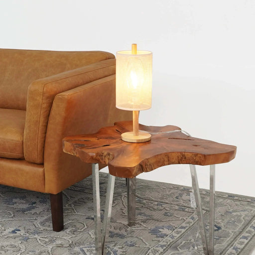 Modern Classic Desk Lamp Villa Living Room Bedroom Study Decorative Original Design European Wood Table Light, Arcana Table Lamp - Oak - Natural 110-120V Paper Rattan Weave Material Default -DTYStore