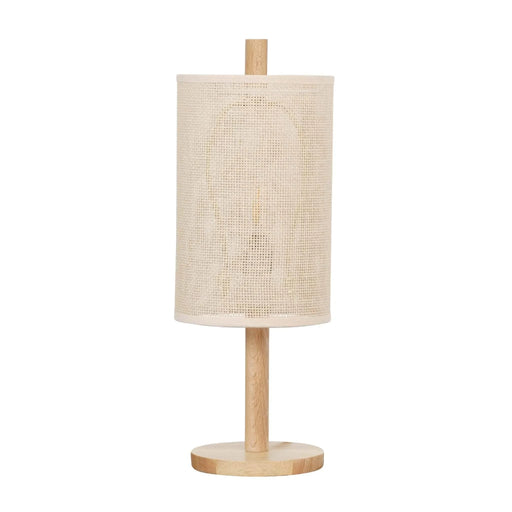 Modern Classic Desk Lamp Villa Living Room Bedroom Study Decorative Original Design European Wood Table Light, Arcana Table Lamp - Oak - Natural 110-120V Paper Rattan Weave Material Default -DTYStore