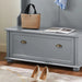 Modern Classic Hall Tree with Shoe Rack Bench and Coat Hooks for Hanging Storage, Entryway Bench with Open Shelves and Shoe Cabinets 40.16'W*18.58'D*64.17'H GRAY Default -DTYStore