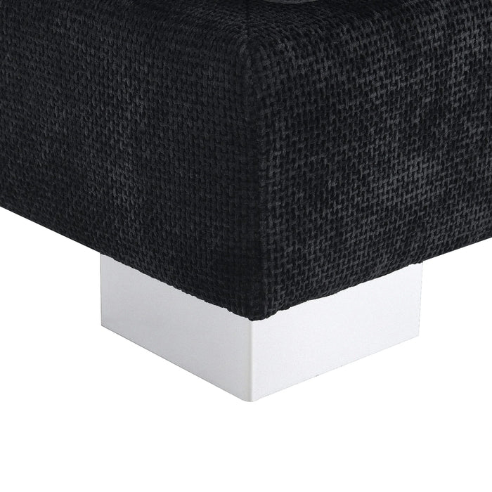 Modern Cloud L-Shaped Sectional Sofa with Chaise, Chenille Fabric, 3 Colors, 96*56 inches Default -DTYStore