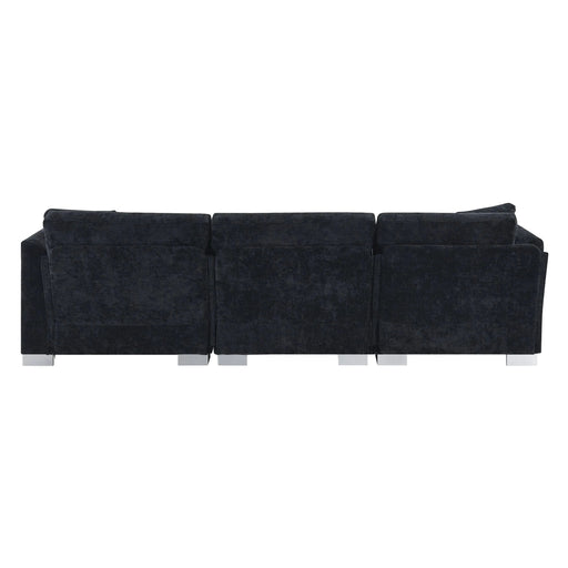 Modern Cloud L-Shaped Sectional Sofa with Chaise, Chenille Fabric, 3 Colors, 96*56 inches Default -DTYStore