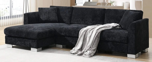Modern Cloud L-Shaped Sectional Sofa with Chaise, Chenille Fabric, 3 Colors, 96*56 inches Default -DTYStore