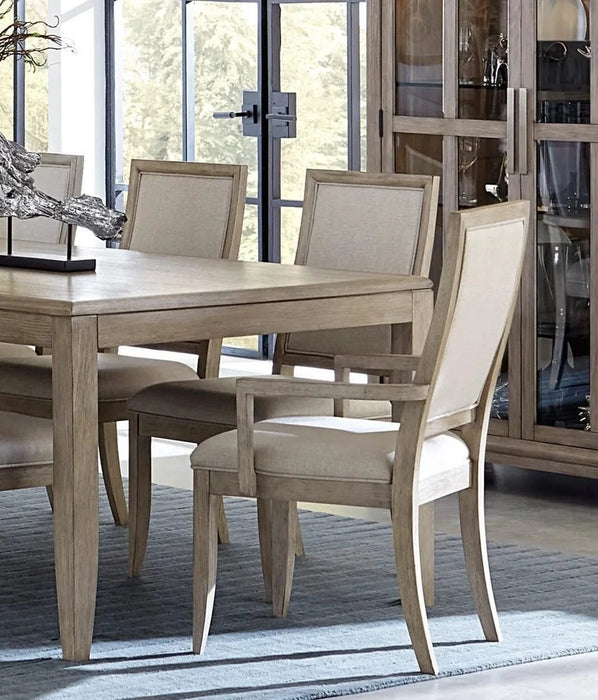 Modern Contemporary Armchairs Set of 2, Upholstered Seat and Back Gray Finish Wooden Furniture Default -DTYStore