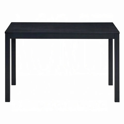 Modern Contemporary Black Finish 5pc Dining Set Table and 4 Side Chairs Wooden Dining Kitchen Furniture Default -DTYStore