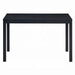 Modern Contemporary Black Finish 5pc Dining Set Table and 4 Side Chairs Wooden Dining Kitchen Furniture Default -DTYStore