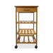 Modern Contemporary Trolley With Three Open Shelves And Storage Drawer Default -DTYStore