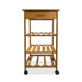 Modern Contemporary Trolley With Three Open Shelves And Storage Drawer Default -DTYStore