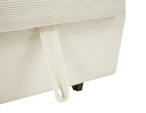 Modern Convertible Pull-out Sofa Bed with USB Ports and Pillows, Beige Corduroy, 57.48 inches Default -DTYStore