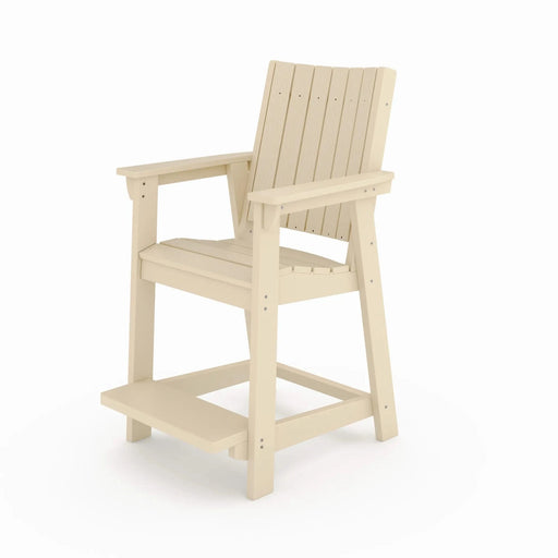 Modern Counter Chair – Sleek HDPE Poly Lumber for Dining, Patio, and Garden Comfort Default -DTYStore
