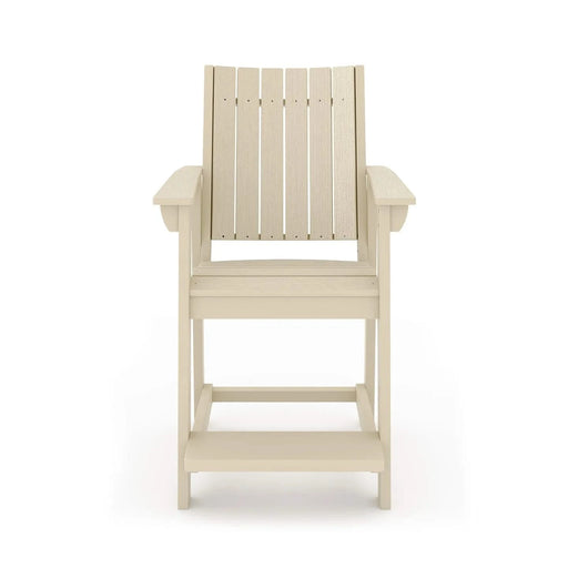Modern Counter Chair – Sleek HDPE Poly Lumber for Dining, Patio, and Garden Comfort Default -DTYStore