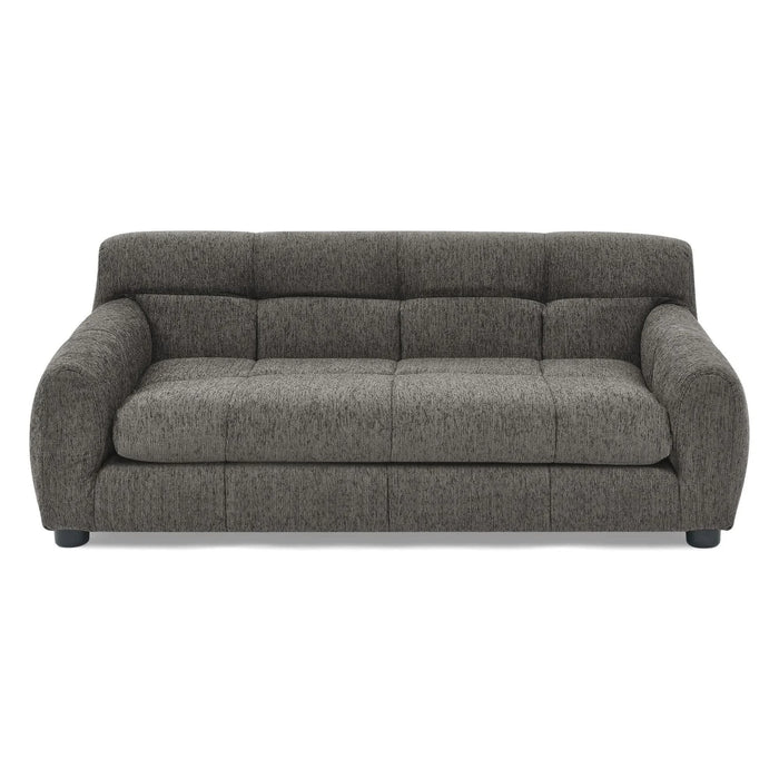 Modern Dark Gray Pet Sofa with Backrest and Armrests, Linen Fabric, 38'x14.5'x22' for Small and Medium Dogs - DTY Store